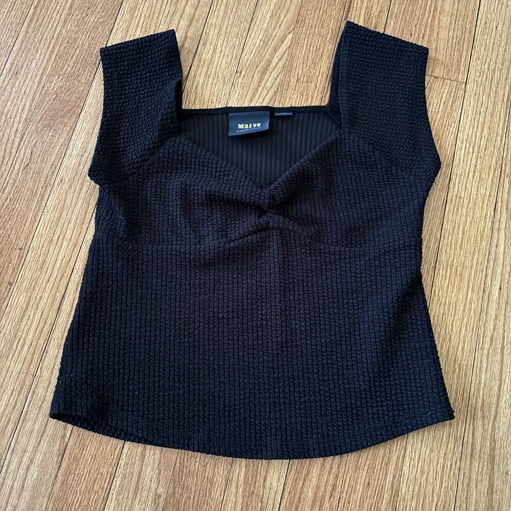 ANTHROPOLOGIE - Maeve Tank Top - Black - Medium